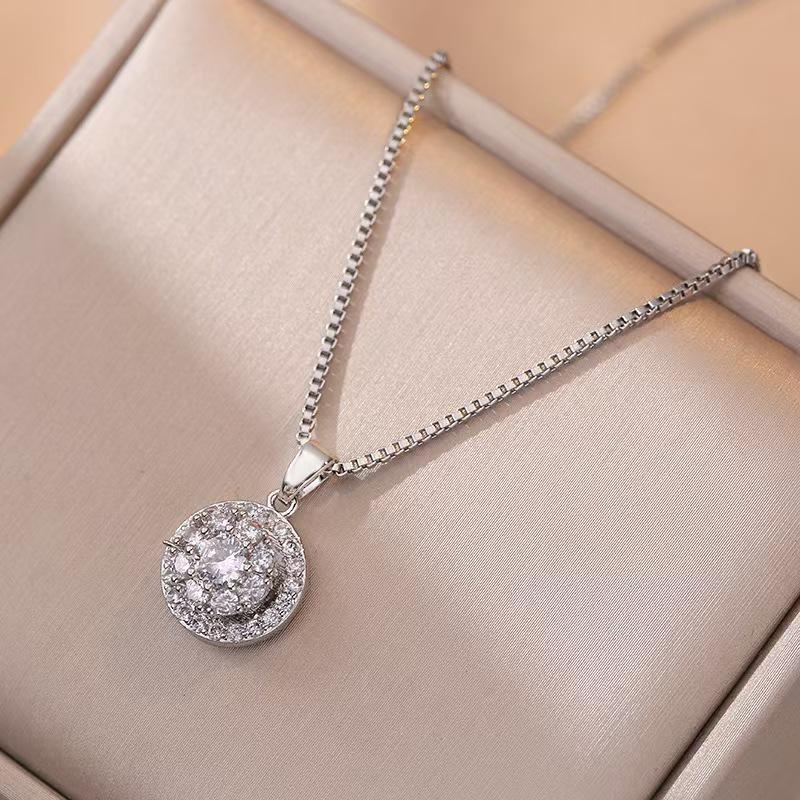 Pavé Orb Lariat Necklace