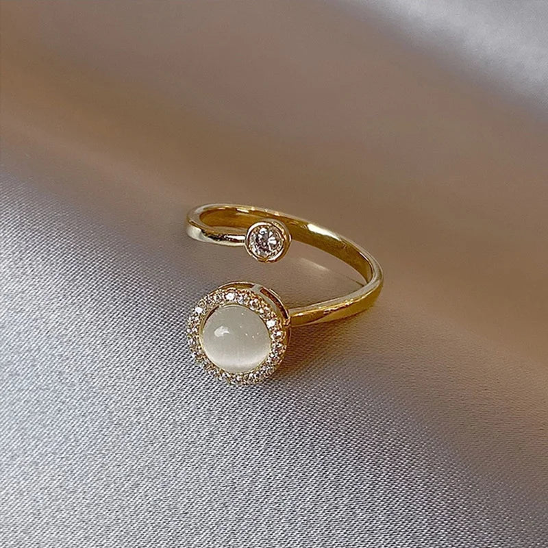 Opal Halo Ring