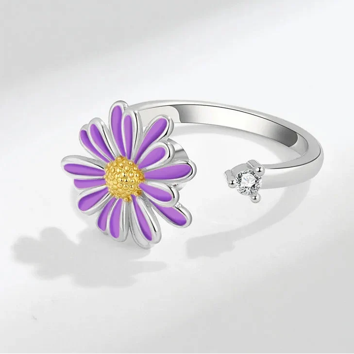 Violet Bloom Ring