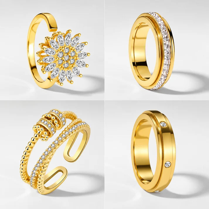 Favorite Ring Set - Golden | Calmy
