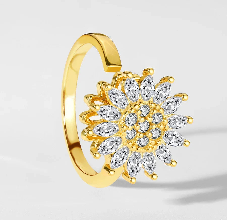 Sunburst Spinner Ring