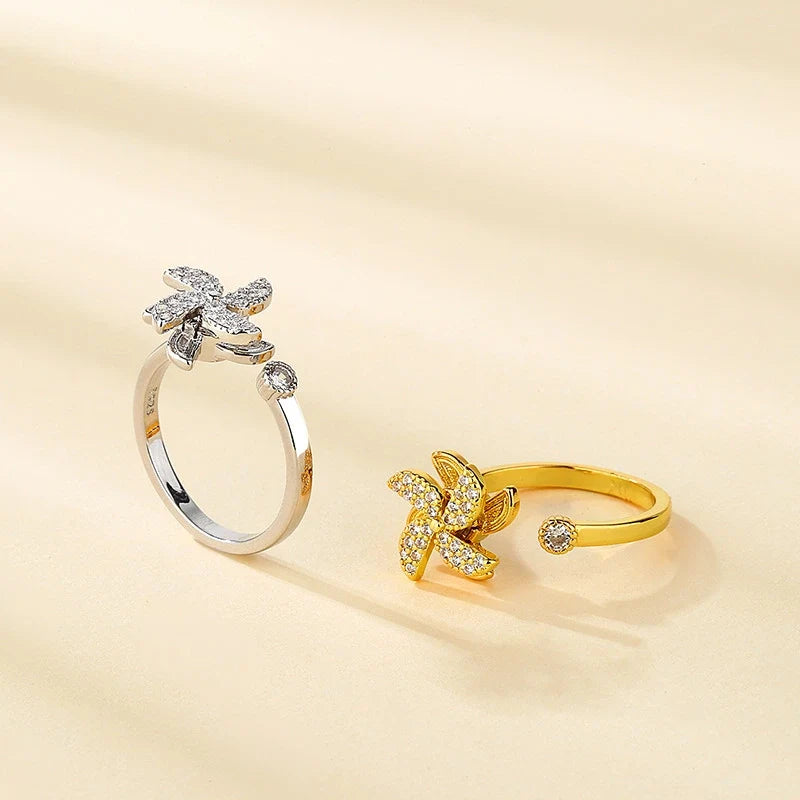 Pinwheel Spinner Ring